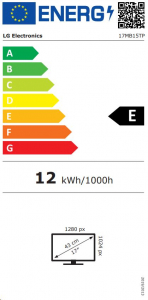 17" LG 17MB15TP-B érintőképernyős LCD monitor