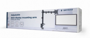 Gembird 1 karos asztalra erősíthető monitor tartó 17”-32” fekete (MA-D1-01)
