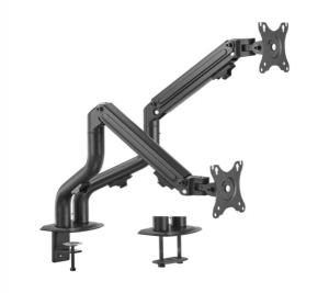 Gembird 2 karos asztalra erősíthető monitor tartó 17”-32” fekete (MA-DA2-02)