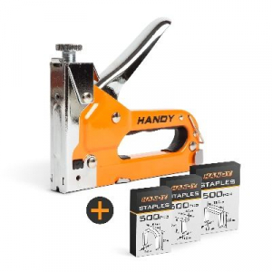 Handy kézi tűzőgép szett, tűzőgép + 3 féle kapocs (10442 )