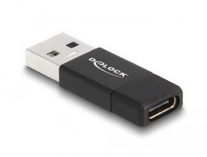 Delock USB 3.2 Gen 2 adapter A-típusú USB apa - USB Type-C anya fekete (60001)