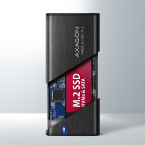 Axagon EEM2-SB2 M.2 külső SSD ház fekete