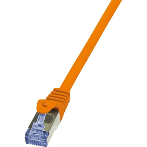 LogiLink 10G S/FTP PIMF PrimeLine patch kábel CAT6A 1m narancssárga (CQ3038S)