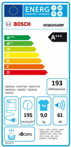 Bosch WQB245A0BY szárítógép