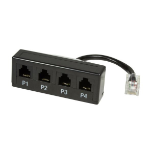LogiLink passz&iacute;v eloszt&oacute; telefonokhoz RJ45 - 4 x RJ11 (MP0036)
