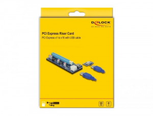 DeLock PCI Express x1 > PCI Express x16 adapterkártya (41426)