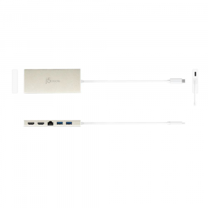 j5create JCD381-N USB-C notebook dokkoló arany
