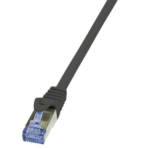 LogiLink PrimeLine, Cat.6A, S/FTP patch kábel fekete 10m (CQ3093S)