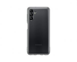 Samsung Galaxy A04s Soft Clear Cover tok fekete (EF-QA047TBEGWW)