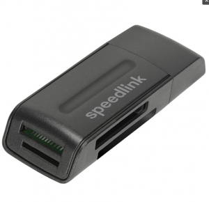 SpeedLink Snappy kártyaolvasó USB 2.0 fekete (SL-150003-BK)