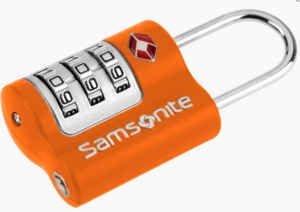 Samsonite Travel Accessories számzáras bőrönd lakat narancssárga (U23*96104)