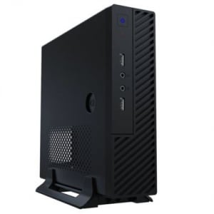 Akyga AK-100-01BK mini-ITX ház 60W táppal fekete