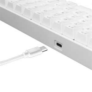 White Shark GK-2022W/BR-US SHINOBI Outemu Brown US Gaming billentyűzet fehér