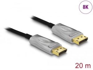 Delock aktív optikai kábel DisplayPort 1.4 8K 20 m (85887)