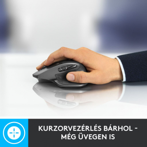 Logitech MX Master 2S vezeték nélküli bluetooth egér Graphite (910-005966)