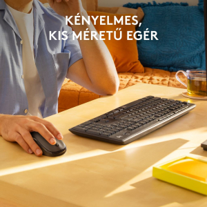 Logitech MK295 Silent vezeték nélküli billentyűzet + egér grafitszürke (920-009806)