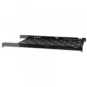 Stalflex rack szekrény fix tálca 1U 19" 650mm fekete (B-RSA19-1U-650B)