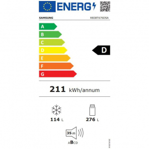 Samsung RB38T676DSA/EF alulfagyasztós hűtőszekrény fémes grafit