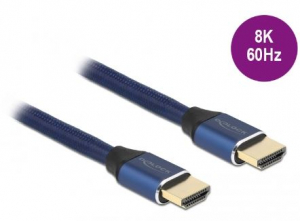 Delock Ultra nagy sebességű HDMI kábel 48 Gbps 8K 60 Hz kék 1 m (85446)