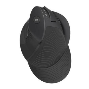 Delux M618G DB vezeték nélküli függőleges egér fekete