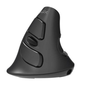 Delux M618G DB vezeték nélküli függőleges egér fekete