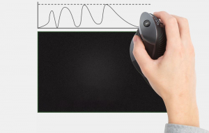 Delux M618G DB vezeték nélküli függőleges egér fekete