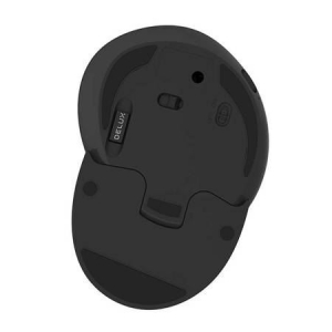 Delux M618G DB vezeték nélküli függőleges egér fekete