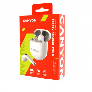 Canyon TWS-6 Bluetooth f&uuml;lhallgat&oacute; b&eacute;zs (CNS-TWS6BE)