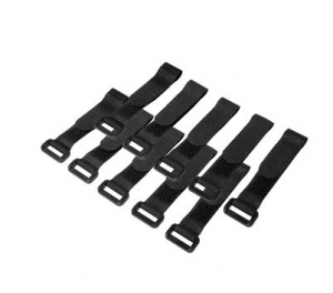 LogiLink k&aacute;belk&ouml;tegelő t&eacute;pőz&aacute;rral 150x20mm 10db fekete (KAB0056)