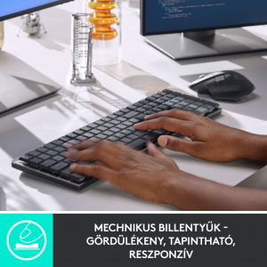 Logitech MX Mechanical Tactile UK billentyűzet Graphite (920-010756)