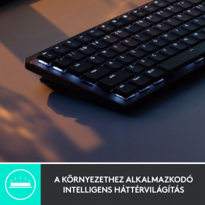 Logitech MX Mechanical Tactile UK billentyűzet Graphite (920-010756)
