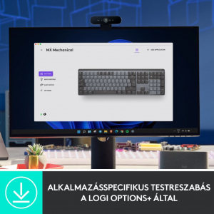 Logitech MX Mechanical Tactile UK billentyűzet Graphite (920-010756)