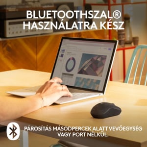 Logitech M240 vezeték nélküli halk egér grafitszürke (910-007119)