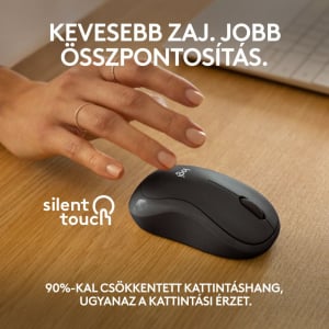 Logitech M240 vezeték nélküli halk egér grafitszürke (910-007119)