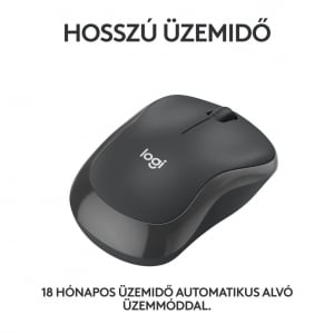 Logitech M240 vezeték nélküli halk egér grafitszürke (910-007119)