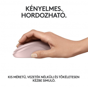 Logitech M240 csendes vezeték nélküli egér rózsaszín (910-007121)