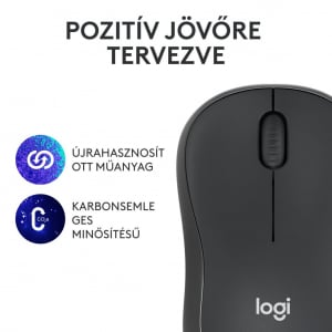 Logitech M240 vezeték nélküli halk egér grafitszürke (910-007119)