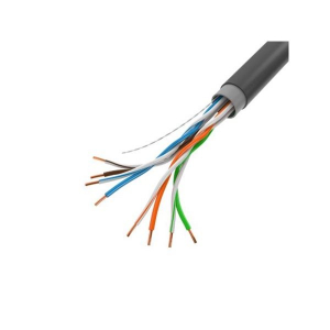 Lanberg kültéri UTP kábel CU Cat5e 305m fekete (LCU5-21CU-0305-BK )