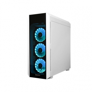 Chieftec GL-03W-OP SCORPION 3 - White Edition táp nélkül ablakos ház fehér