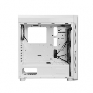 Chieftec GL-03W-OP SCORPION 3 - White Edition táp nélkül ablakos ház fehér