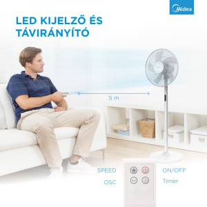 Midea FS40-18BR ventilátor fehér