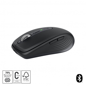 Logitech MX Anywhere 3S vezeték nélküli bluetooth egér grafitszürke (910-006929)