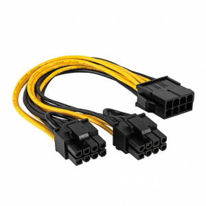 Akyga PCI Express 8-pin - 2x 6+2-pin k&aacute;bel (AK-CA-81)