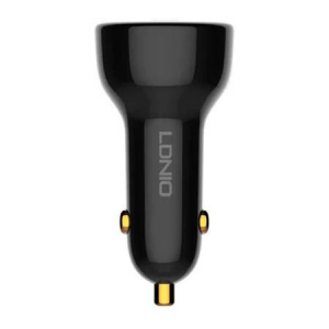 LDNIO C101 autós töltő USB-A- USB-C + USB-C-USB-C kábel (5905316146945)