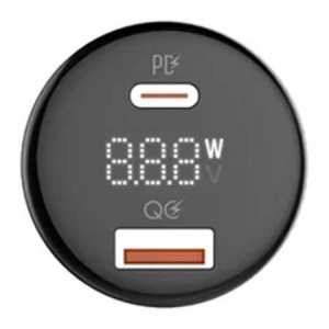 LDNIO C101 autós töltő USB-A- USB-C + USB-C-USB-C kábel (5905316146945)