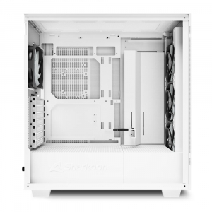 Sharkoon Rebel C50 RGB White táp nélküli ablakos ház fehér (4044951038251)