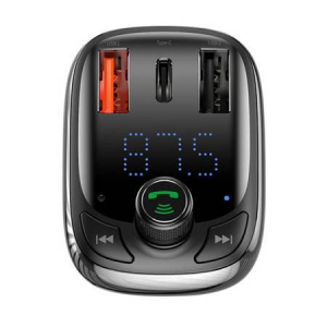 Baseus S-13 Bluetooth FM Transzmitter és USB autós töltő (CCMT000101)