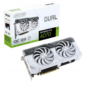 ASUS GeForce RTX 4070 12GB Dual White OC Edition videokártya (DUAL-RTX4070-O12G-WHITE) 