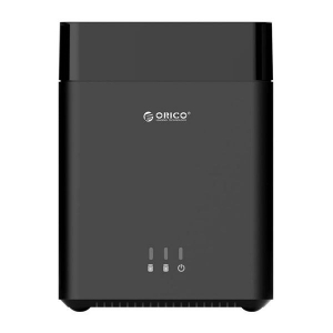 Orico 2x 3.5" külső merevlemez ház fekete (DS200C3-EU-BK)