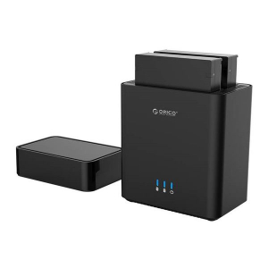 Orico 2x 3.5" külső merevlemez ház fekete (DS200C3-EU-BK)